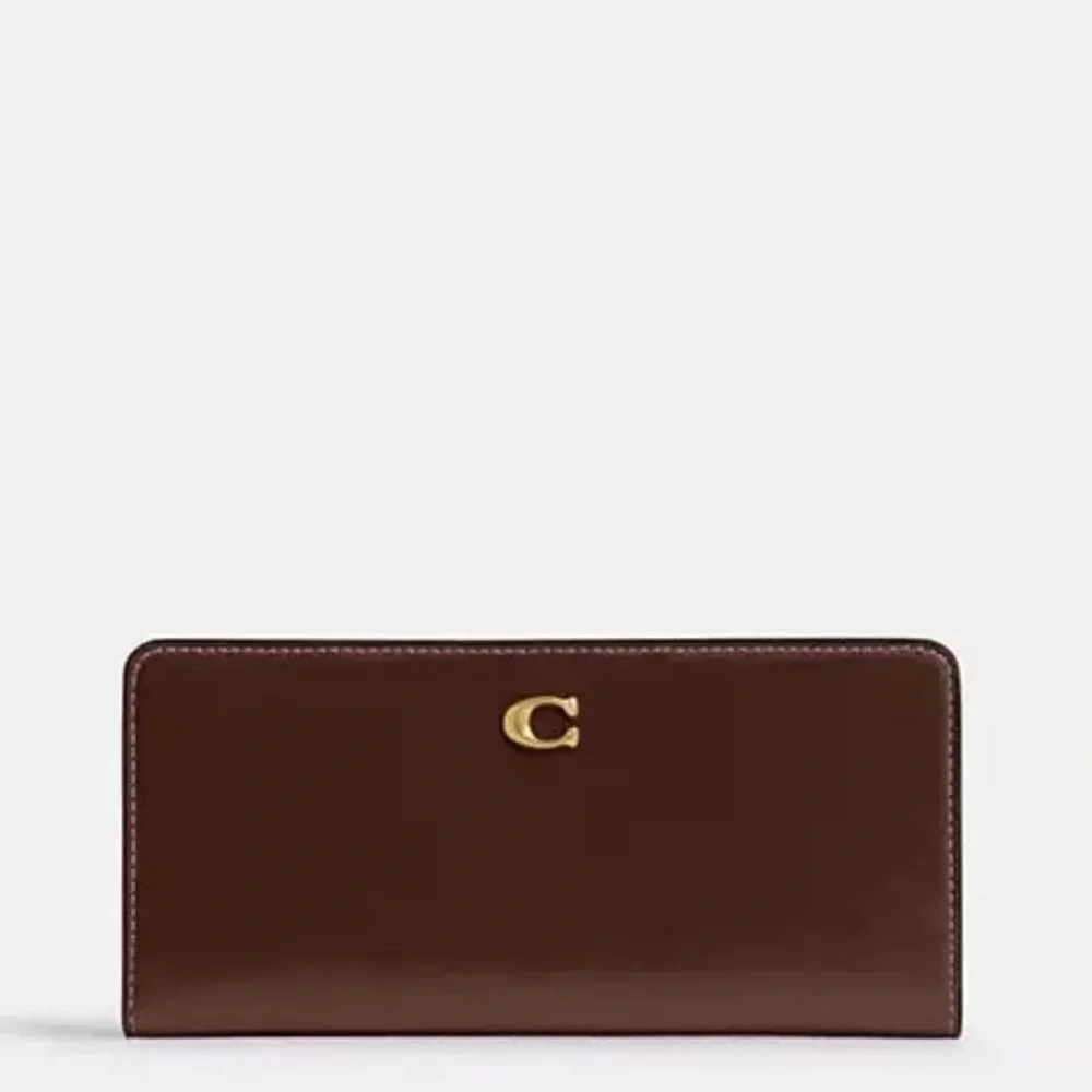 COACH Large Kisslock Frame Bag, Wallet, Bag Chain NEW W/TAGS Dark Brown CBR51 - Picture 11 of 15